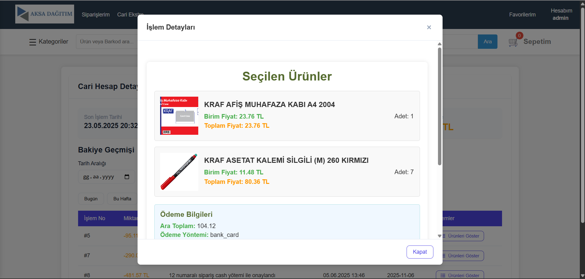 B2B Yönetim Paneli