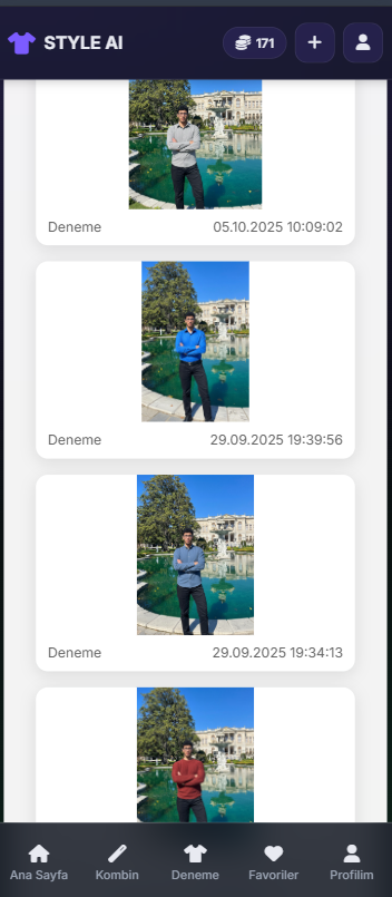 STYLE AI çıktı örnekleri